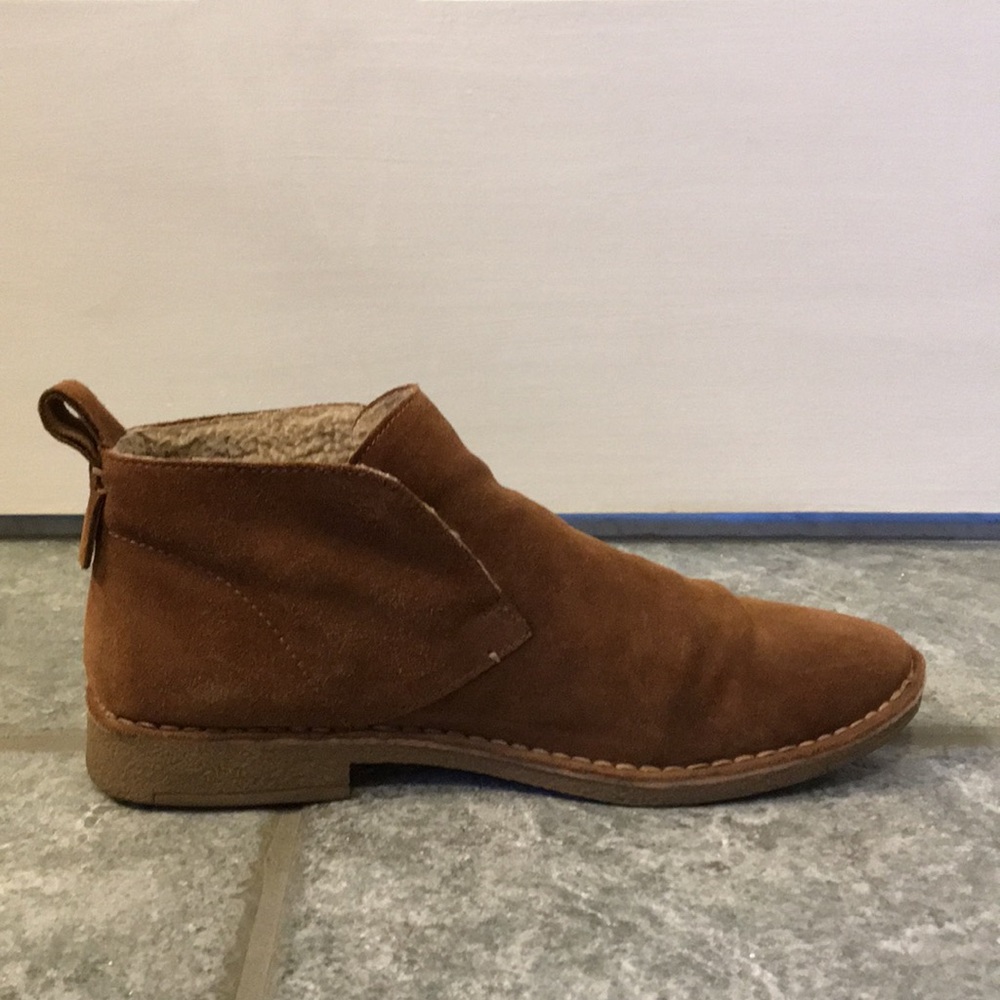 DOLCE VITA BROWN SUEDE SLIP ONS